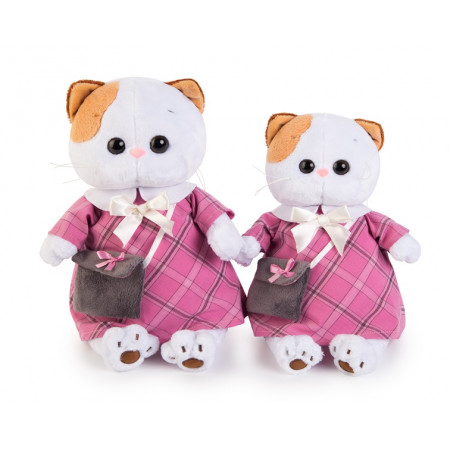 Мягкая игрушка BUDI BASA LK24-007 Ли-Ли в розовом платье с серой сумочкой