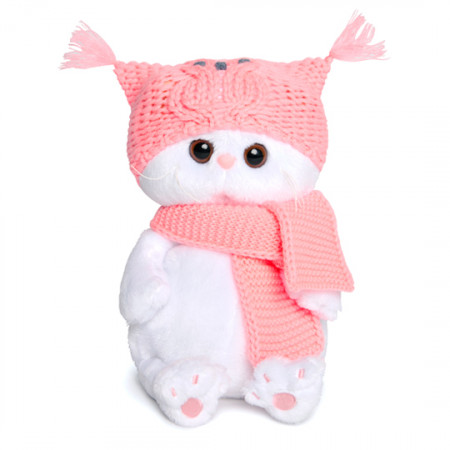 Мягкая игрушка BUDI BASA LB-022 Ли-Ли BABY в шапке-сова и шарфе