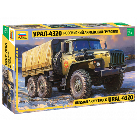 Модель для склеивания ZVEZDA 3654 Российский армейский грузовик "Урал-4320"