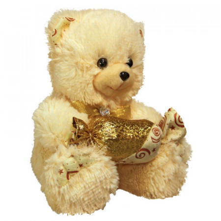 Мягкая игрушка Медведь с конфетой (мини)И /29 см/, цвет Персик