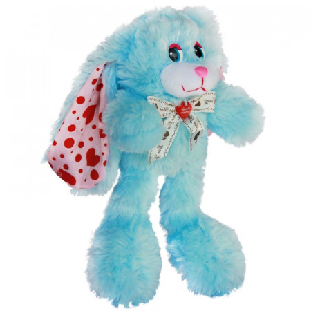 Мягкая игрушка Заяц Ушастик (М)И /41 см/, цвет Голубой Мягкая игрушка Заяц Ушастик (М)И /41 см/, цвет Голубой