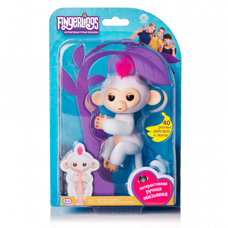 Интерактивная игра FINGERLINGS 3702А Обезьянка София