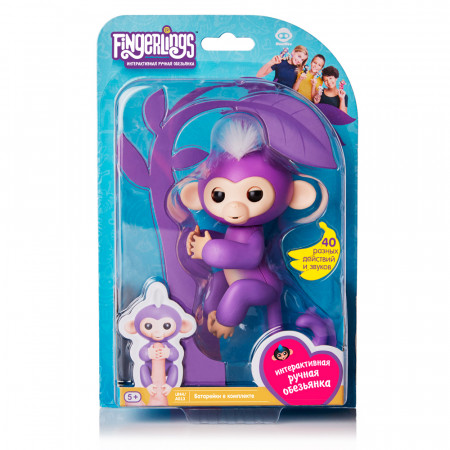 Интерактивная игра FINGERLINGS 3704A Обезьянка Мия
