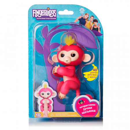 Интерактивная игра FINGERLINGS 3705A Обезьянка Белла