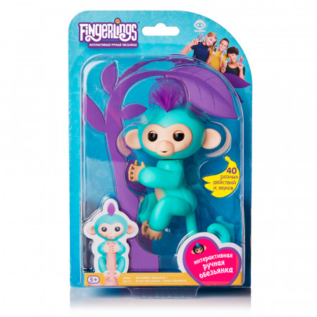 Интерактивная игра FINGERLINGS 3706A Обезьянка Зоя