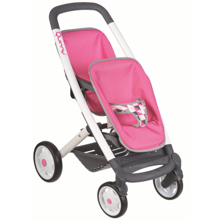 Коляска SMOBY 253297 Прогулочная для 2х кукол
