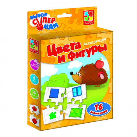 Развивающая игра VLADI TOYS VT1901-38 Ассоциации Цвета и фигуры