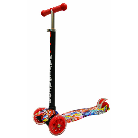 Самокат 1TOY Т59983 Navigator красно-черный