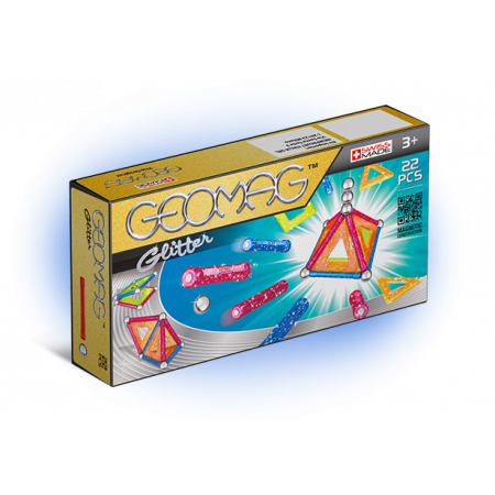Магнитный конструктор GEOMAG 530 Glitter 22 детали