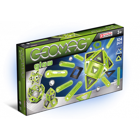Магнитный конструктор GEOMAG 337 Glow 104 детали Магнитный конструктор GEOMAG 337 Glow 104 детали