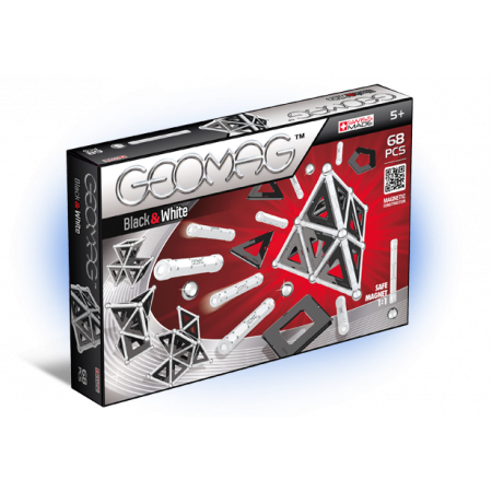 Магнитный конструктор GEOMAG 012 Black and White 68 деталей