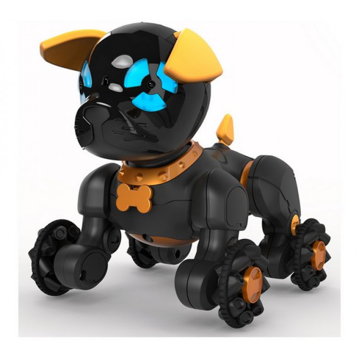 Собака робот. Робот WOWWEE собачка Чиппи черная 2804-3819. Робот 