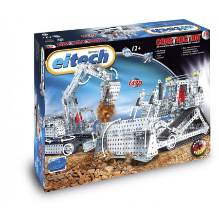 Конструктор EITECH 00019 Экскаватор и Бульдозер 1470 деталей
