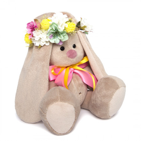 Мягкая игрушка BUDI BASA SidS-253 Зайка Ми в веночке и с бантиком (малая)