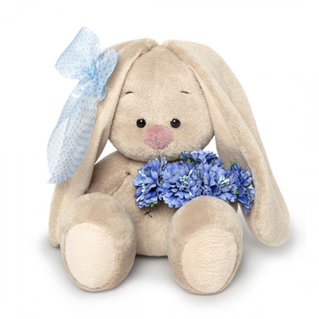 Мягкая игрушка BUDI BASA SidX-224 Зайка Ми с букетом васильков (малыш)