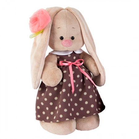 Мягкая игрушка BUDI BASA StM-143 Зайка Ми в кофейном платье (большая)