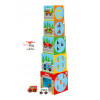 Кубики SCRATCH 6181088 Stacking Tower Cars and helicopter