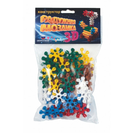 Конструктор БИПЛАНТ 11032 "Радужная мозайка 3 D" №1