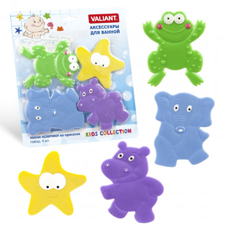 Набор VALIANT MIX4S4 мини-коврики Зверюшки