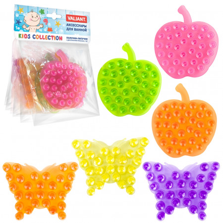 Набор VALIANT KDS-MIX6S1 полочки-липучки Бабочки-Яблочки