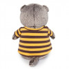 Мягкая игрушка BUDI BASA Ks22-092 Басик в полосатой футболке с пчелой 22см