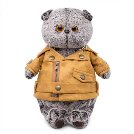 Мягкая игрушка BUDI BASA Ks19-110 Басик в куртке-косухе 19 см