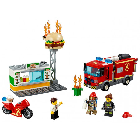 Конструктор LEGO 60214 City Fire Пожар в бургер-кафе