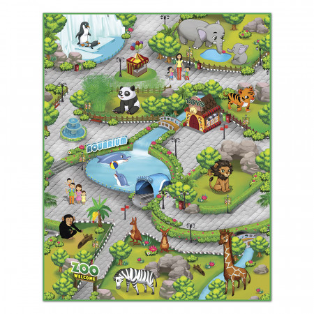 Интерактивная игра KNOPA 657027 Зоопарк 3D 90*120 см