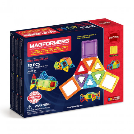 Магнитный конструктор MAGFORMERS 715003 Window Plus 50 Set