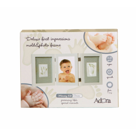 Набор ADORA Рамка тройная для фотографии и отпечатка (белая) NP064