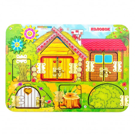 Бизиборд WOODLAND 112104 Сказка "Колобок"