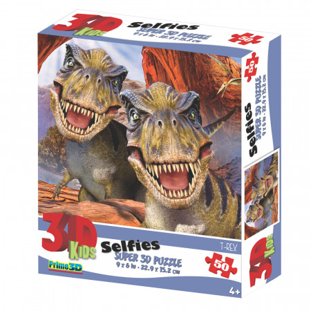 Стерео пазл PRIME 3D 30762 Ти-Рекс селфи