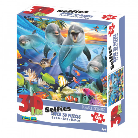Стерео пазл PRIME 3D 30765 Игривые дельфины