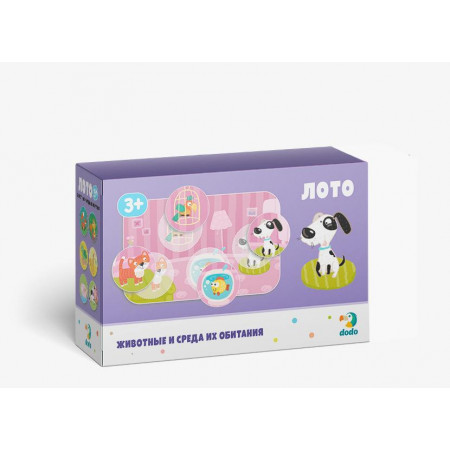 Игра DODO R300196 Лото Животные и среда их обитания