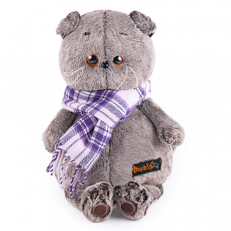 Мягкая игрушка BUDI BASA Басик в фиолетовом шарфе 25см Ks25-145 Мягкая игрушка BUDI BASA Басик в фиолетовом шарфе 25см Ks25-145