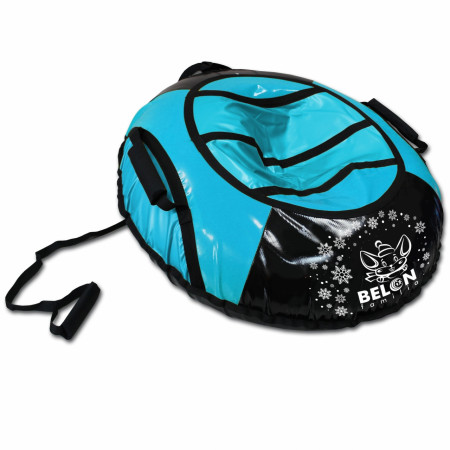 Тюбинг BELON FAMILIA черно-голубой 85см СВ-004-Т1/ВОЛНА