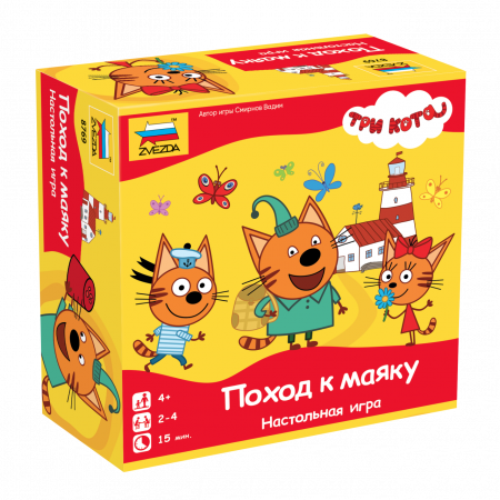 Настольная игра ZVEZDA Три кота. Поход к маяку 8769