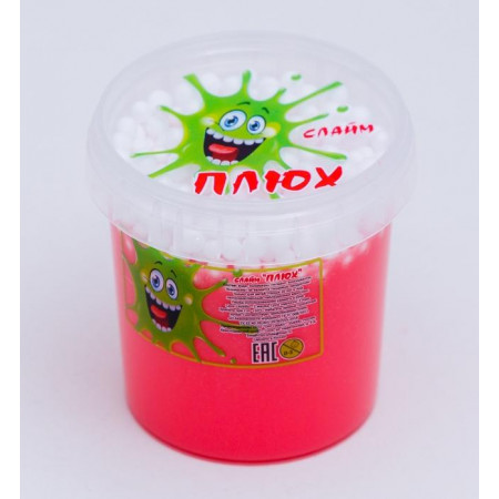 Слайм ПЛЮХ розовый с шариками, 140 г 0582 Слайм ПЛЮХ розовый с шариками, 140 г 0582