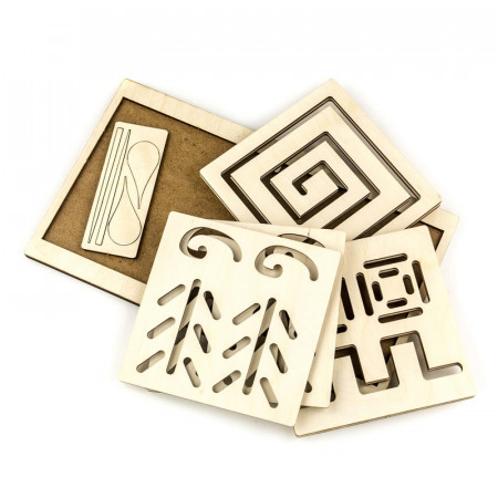 Обучающий набор WOODLAND Межполушарная доска Квадрат 134102