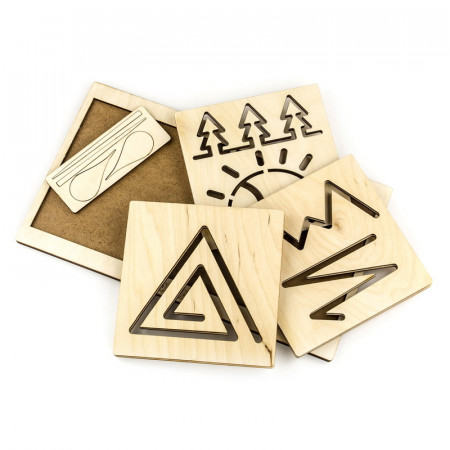 Обучающий набор WOODLAND Межполушарная доска Треугольник 134103