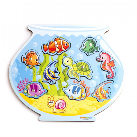 Игровой набор WOODLAND Магнитная рыбалка Аквариум 062201