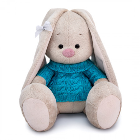 Мягкая игрушка BUDI BASA Зайка Ми в голубом свитере 23 см SidM-345
