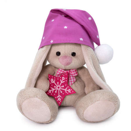 Мягкая игрушка BUDI BASA Зайка Ми в сиреневом колпачке 15 см SidX-351
