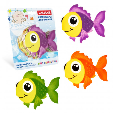 Набор VALIANT мини-коврики рыбка K6-3891
