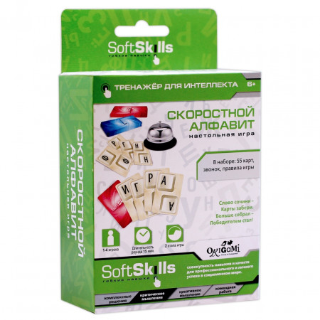 Настольная игра ORIGAMI Скоростной алфавит 05426