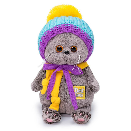 Мягкая игрушка BUDI BASA Басик BABY в вязаной шапке 20 см BB-050 Мягкая игрушка BUDI BASA Басик BABY в вязаной шапке 20 см BB-050