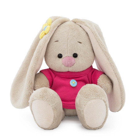 Мягкая игрушка BUDI BASA Зайка Ми в малиновой футболке с пуговкой 15см SidX -252 Мягкая игрушка BUDI BASA Зайка Ми в малиновой футболке с пуговкой 15см SidX -252