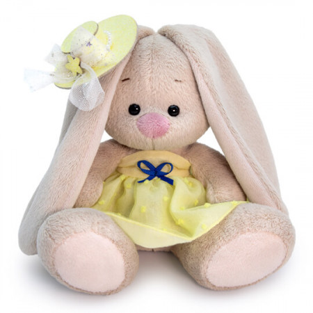 Мягкая игрушка BUDI BASA Зайка Ми в желтом сарафане 15см SidX-368 Мягкая игрушка BUDI BASA Зайка Ми в желтом сарафане 15см SidX-368