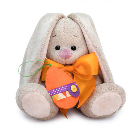 Мягкая игрушка BUDI BASA Зайка Ми с оранжевым бантиком 15см SidX-369