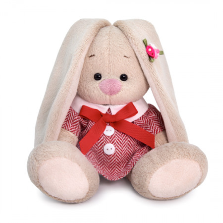 Мягкая игрушка BUDI BASA Зайка Ми в твидовом сарафане 15см SidX-364